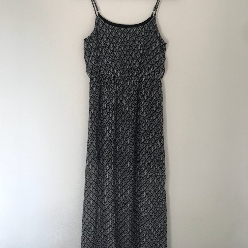 FOREVER 21 Tribal Dark Blue Maxi Dress